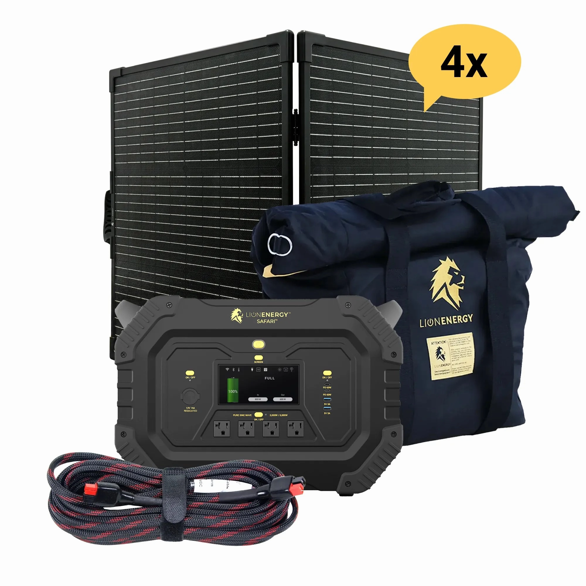Safari - Portable Power Station Bundle (3.000W. 1.612Wh. LiFePO4)