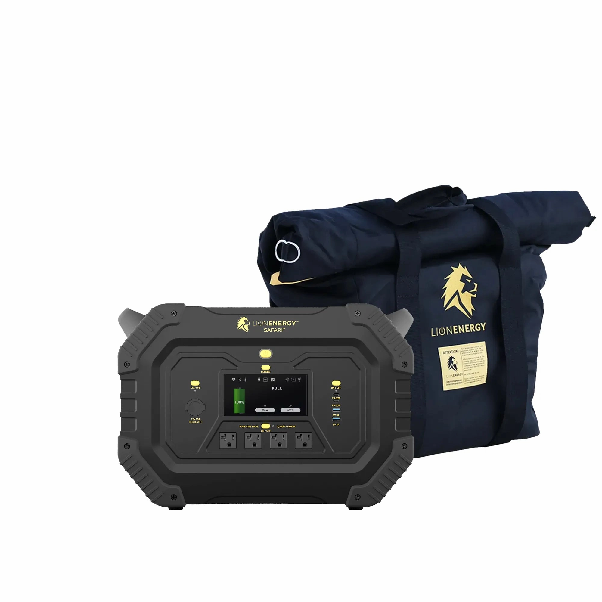 Safari - Portable Power Station Bundle (3.000W. 1.612Wh. LiFePO4)