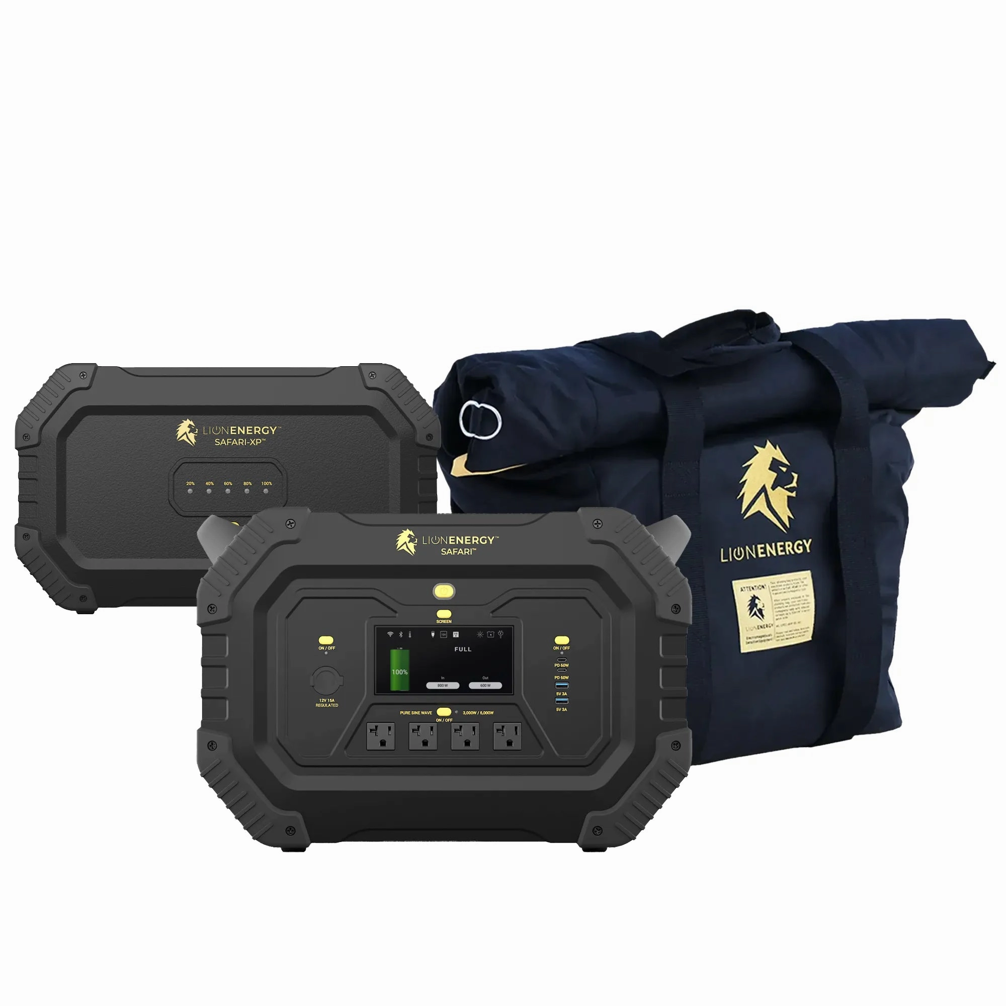 Safari XP - Portable Power Station Bundle (3.000W. 4.300Wh. LiFePO4)