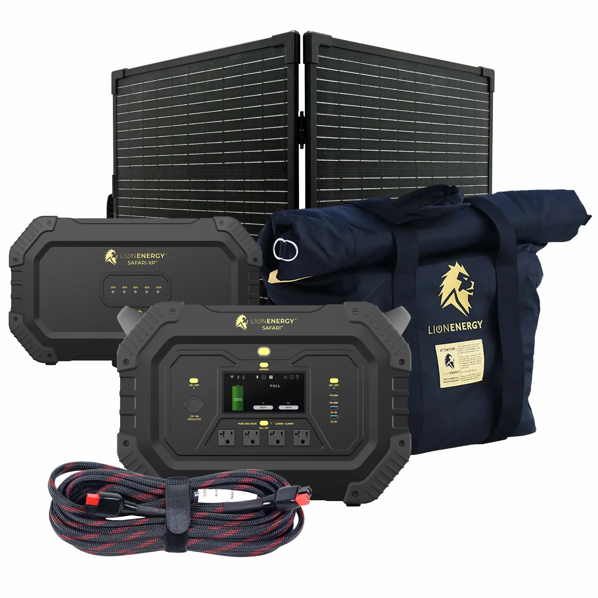 Safari XP - Portable Power Station Bundle (3.000W. 4.300Wh. LiFePO4)