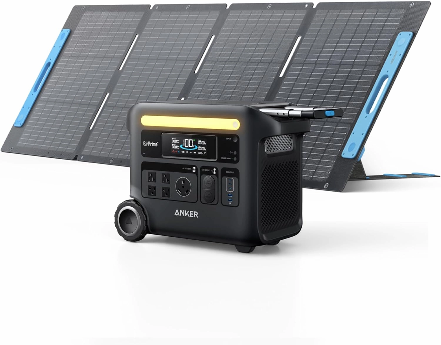 Special Bundle: Anker Solix F2600 2560Wh | 2400W Battery Generator   200W Anker 531 Solar Panel