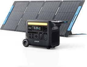 Special Bundle: Anker Solix F2600 2560Wh | 2400W Battery Generator   200W Anker 531 Solar Panel