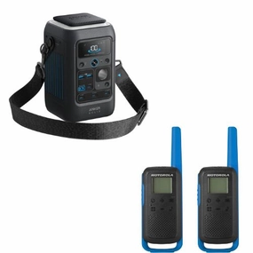 Special Pinball Bundle: Anker SOLIX C300X DC Portable Power Station - 288Wh | 90000mAh with Carry Strap   FREE Anker 100W USB-C Cable   Motorola Solutions T270 Two-Way Radios