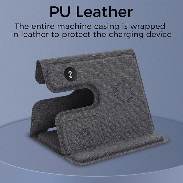 Sungale 3-IN-1 Foldable High Efficient Wireless Charger Stand