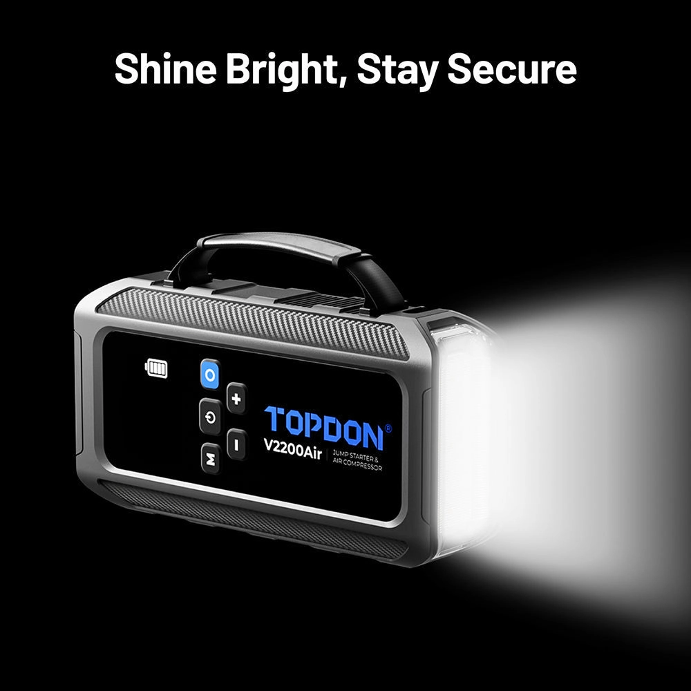TOPDON V2200Air - 2200 Peak Amp Jump Starter & Air Compressor