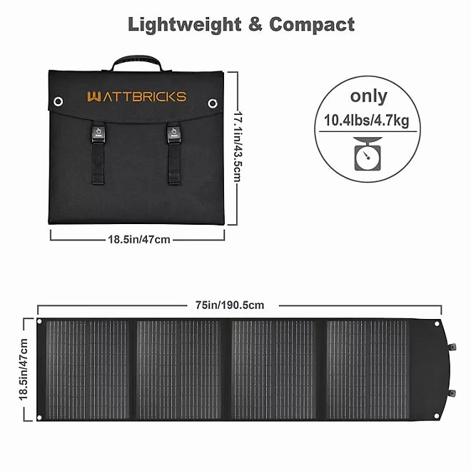 Wattbricks 120w Solar Panel