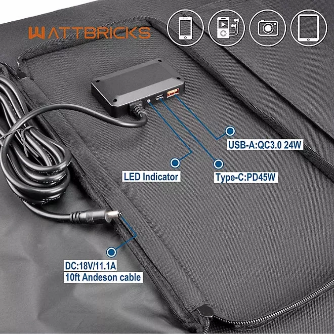 Wattbricks 120w Solar Panel