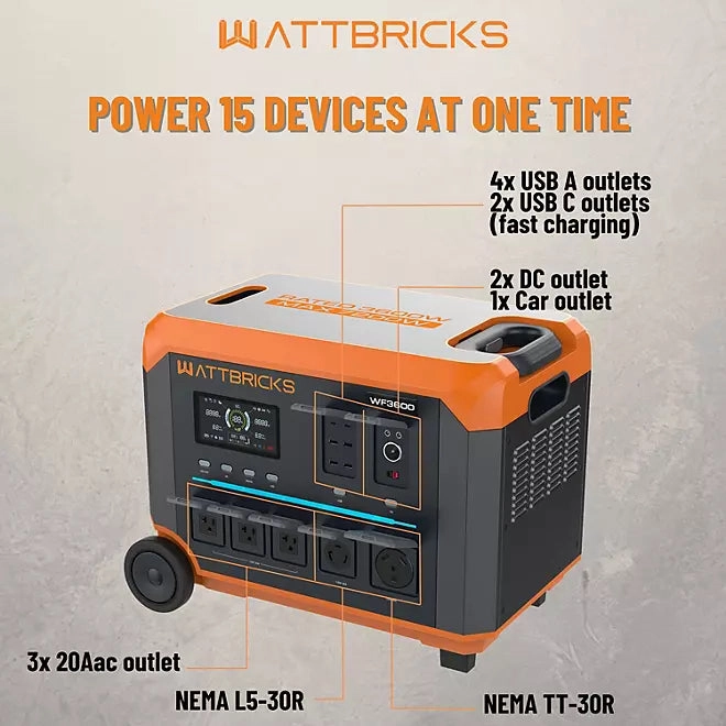 Wattbricks WF3600 Power Station